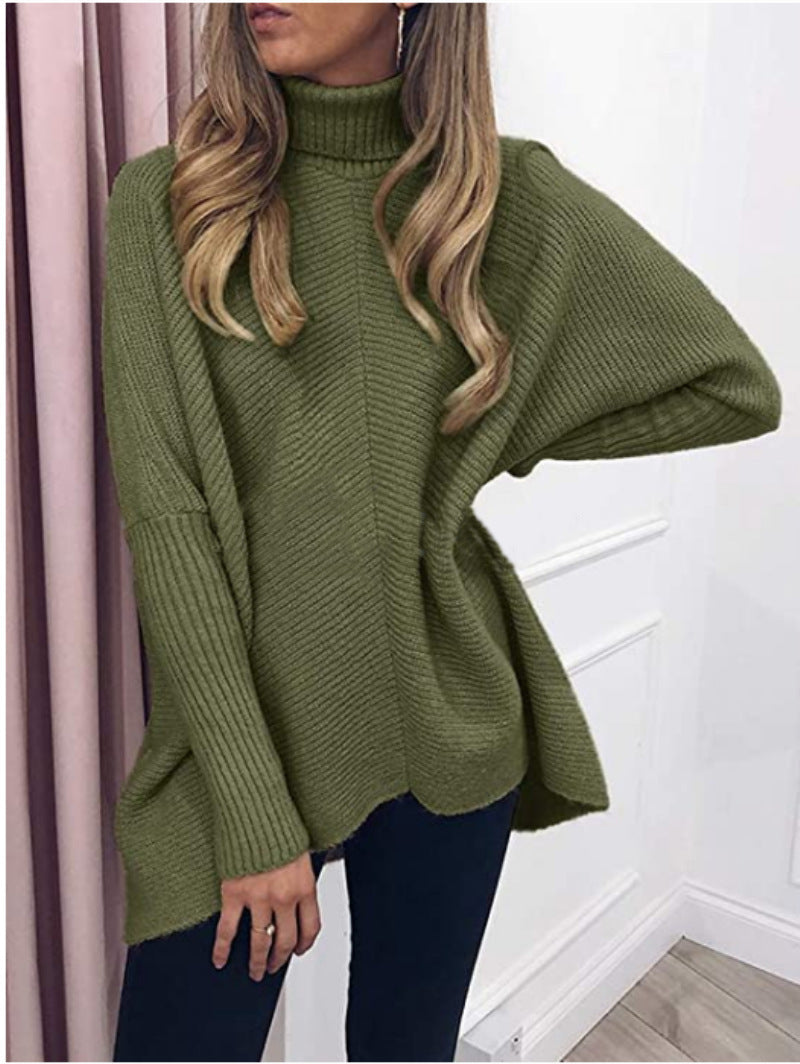 Medium length loose Pullover Sweater for women