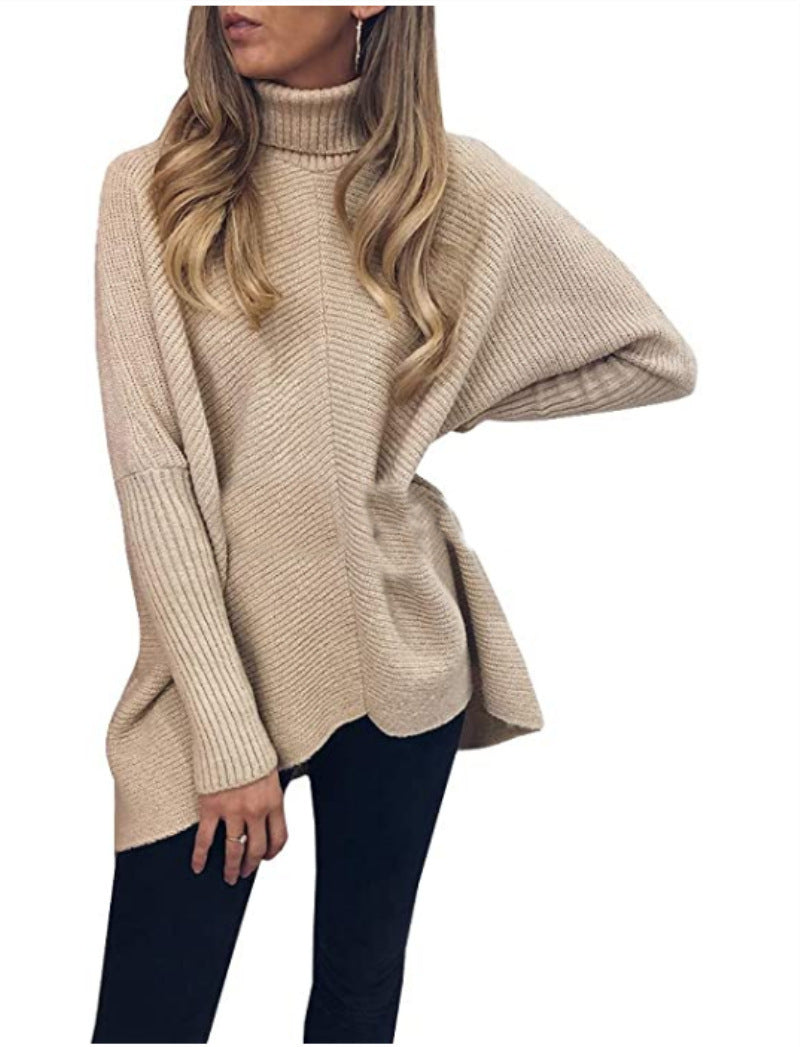 Medium length loose Pullover Sweater for women