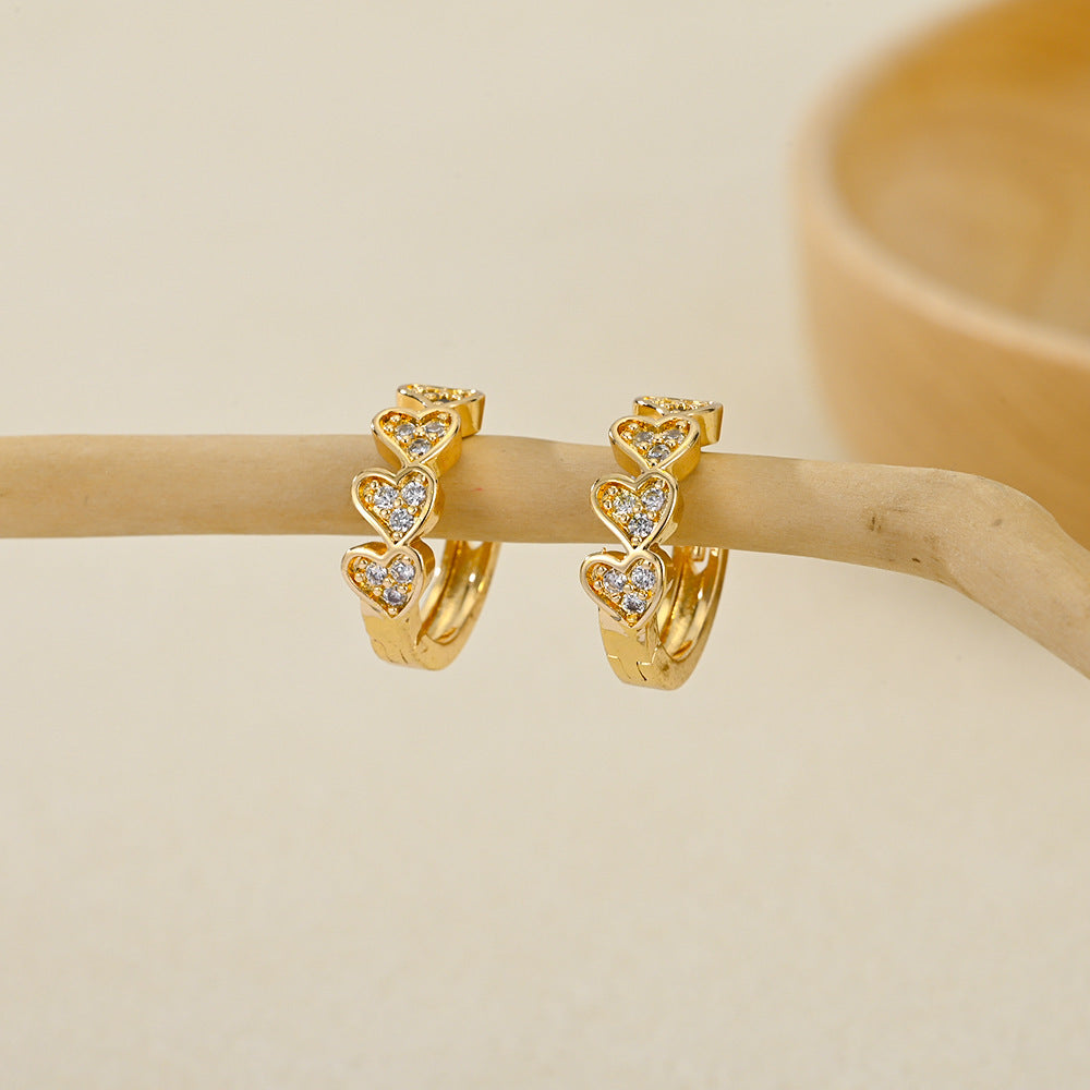 Earrings Jewelry Gold Multi-style Inlaid Zirconium Ear Ring