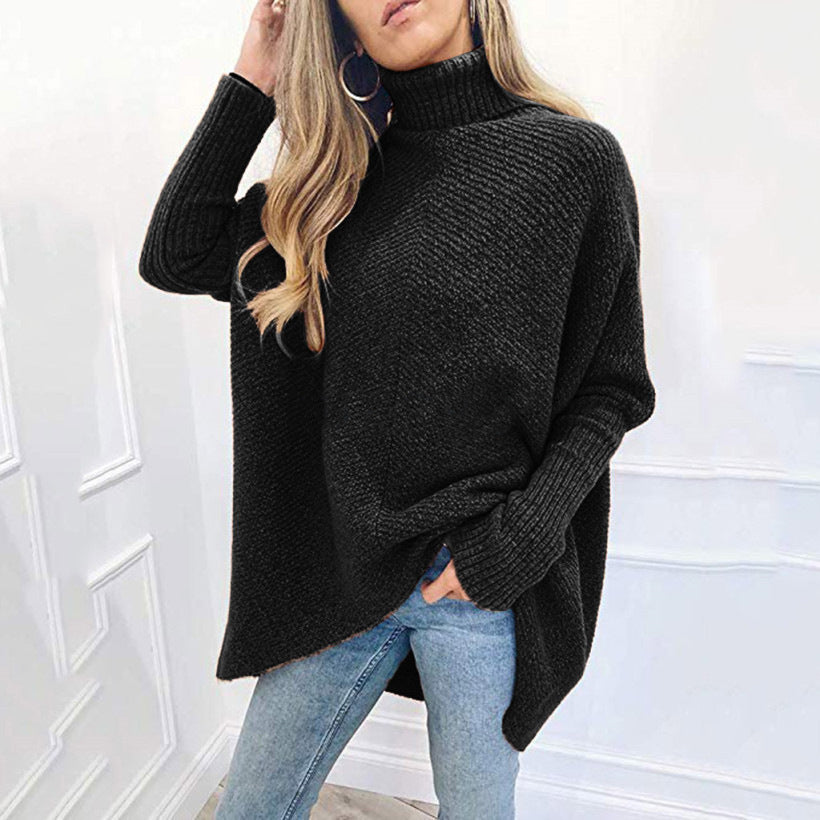 Medium length loose Pullover Sweater for women