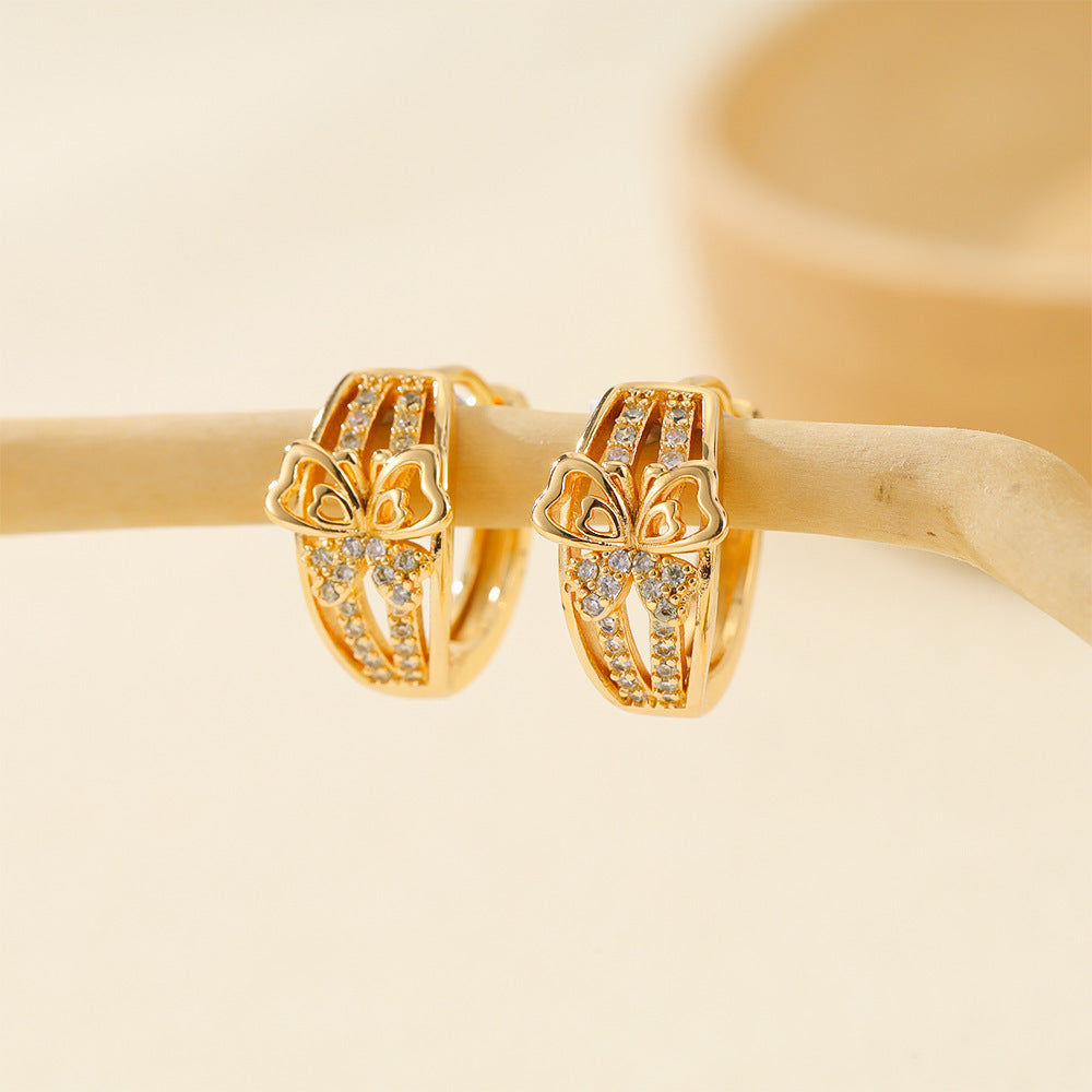 Earrings Jewelry Gold Multi-style Inlaid Zirconium Ear Ring