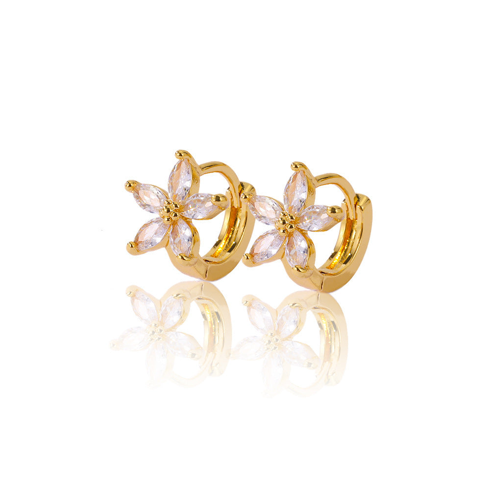 Earrings Jewelry Gold Multi-style Inlaid Zirconium Ear Ring